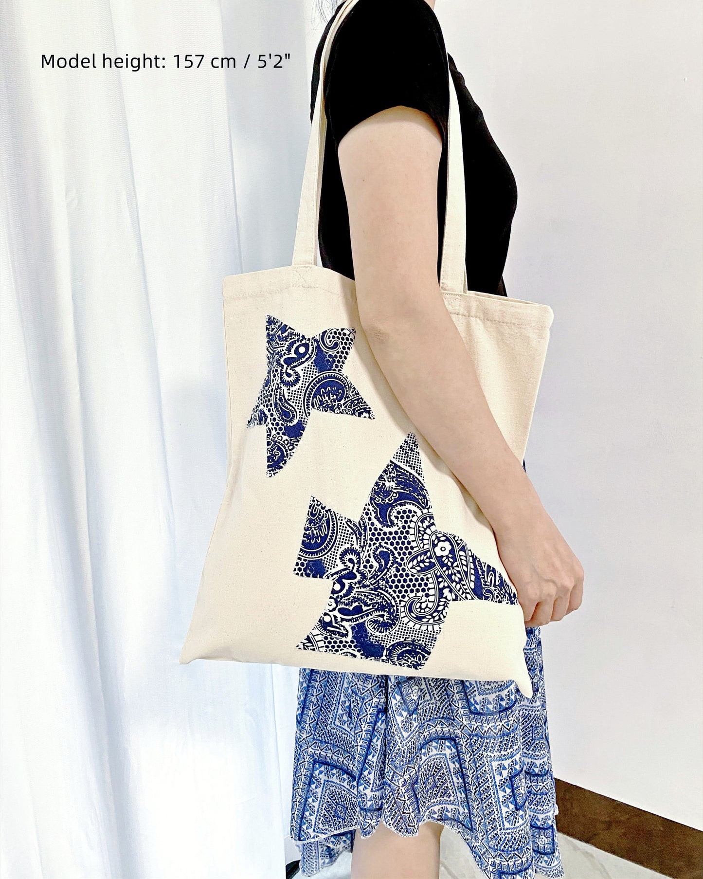 Sustainable shopping bag made from eco-friendly materials in a minimalist home.