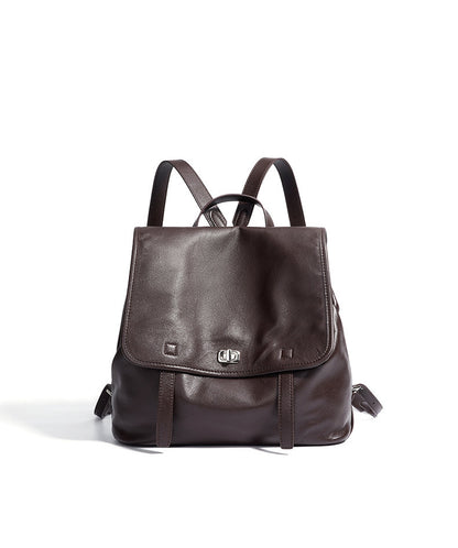 natural cowhide backpack for casual outfits