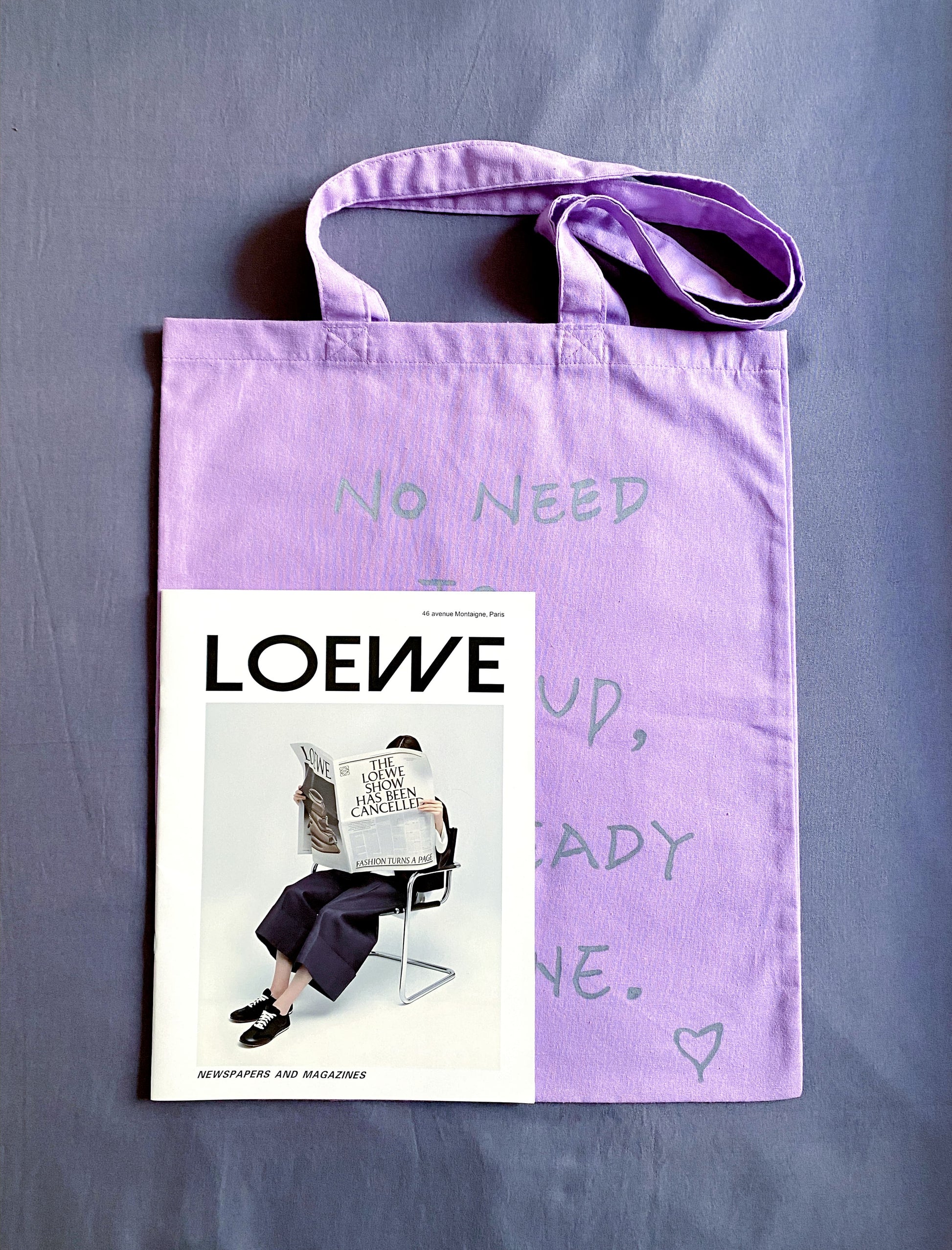 eco-conscious purple tote bag for slow living