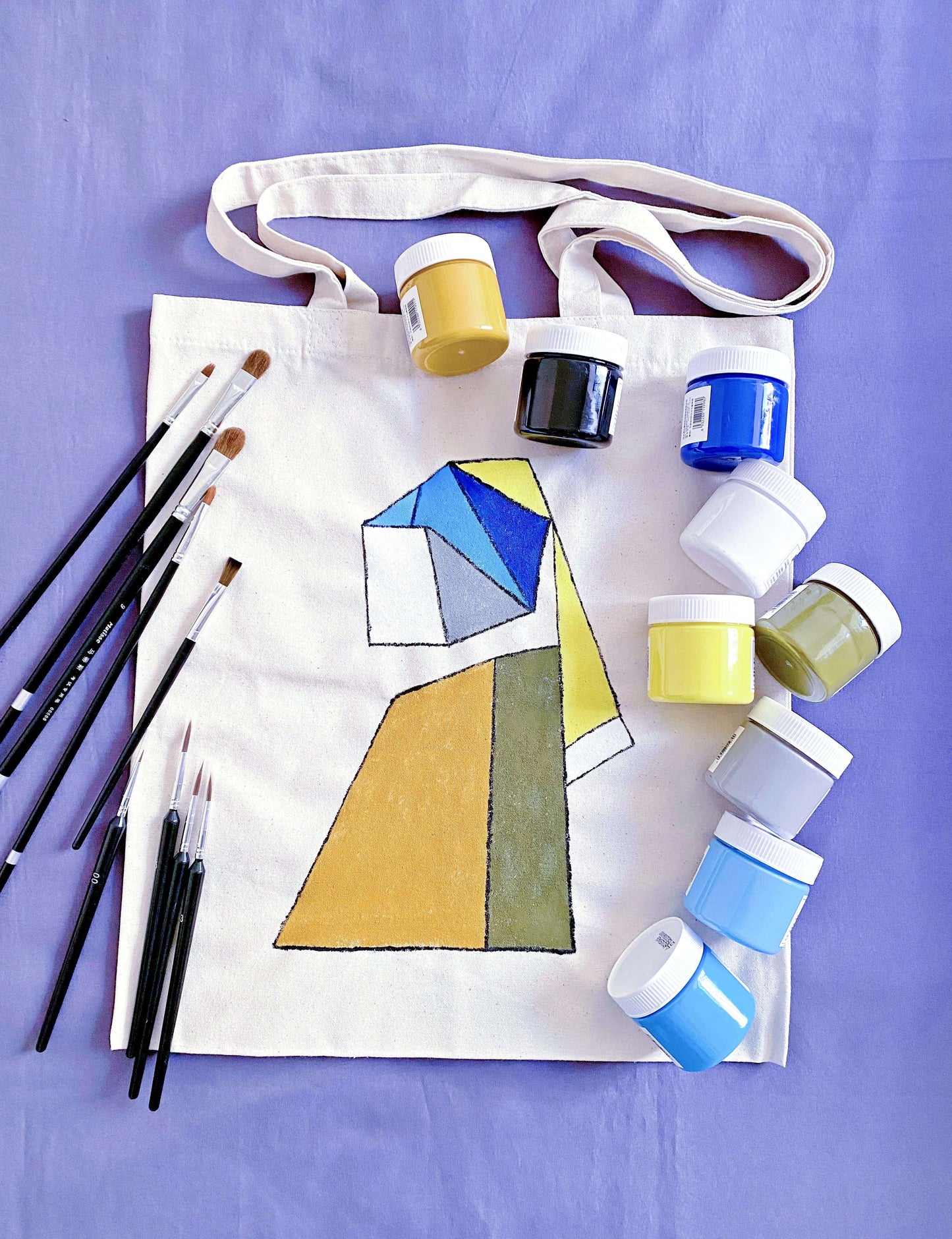 Artistic typography tote bag preferred by creatives who value expression over brand logos.