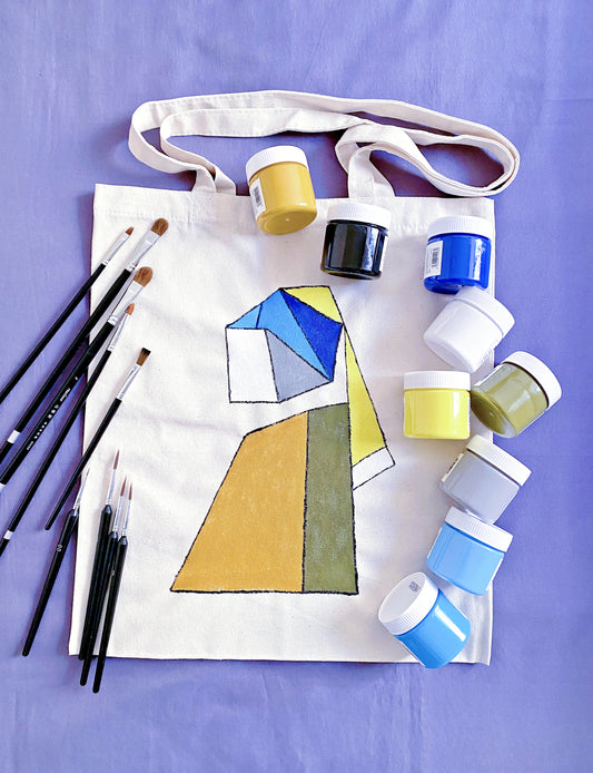 Artistic typography tote bag preferred by creatives who value expression over brand logos.