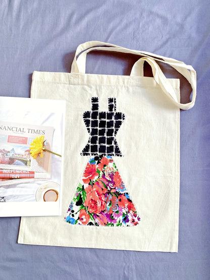 Handcrafted patchwork bag, excellent graduation gift for unique style.