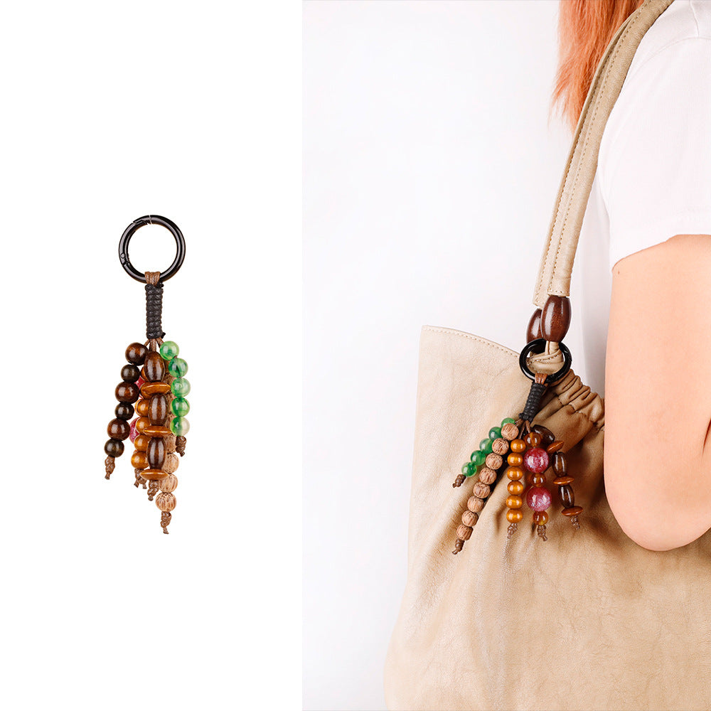 Natural stone detail on a vintage bag accessory
