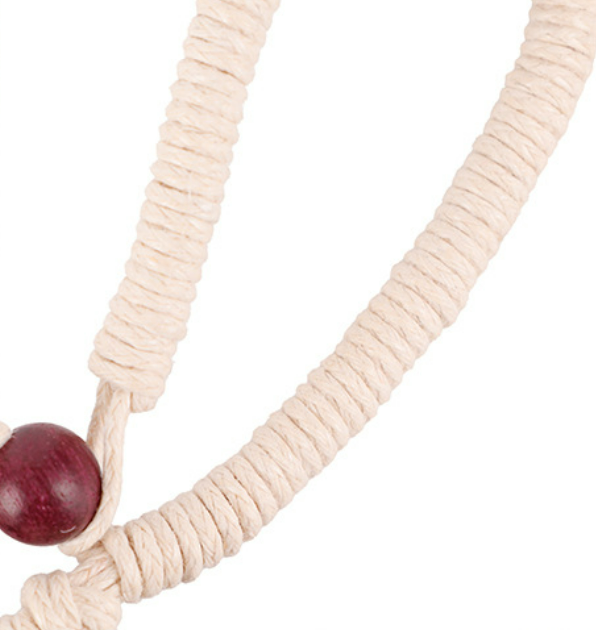 Boho inspired bag pendant made with natural materials