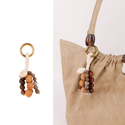 Natural Fruit Shell Rattle Charm