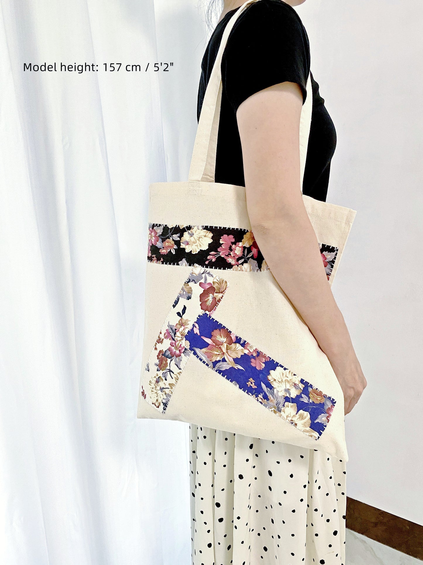 Ethical cotton tote styled for a relaxed, bohemian, slow-living aesthetic.