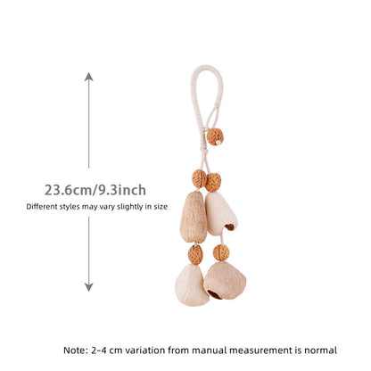 Natural Fruit Shell Rattle Charm