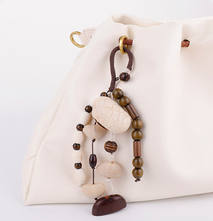 Natural Fruit Shell Rattle Charm