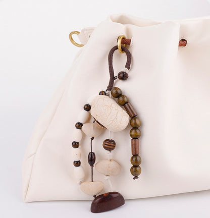 Natural Fruit Shell Rattle Charm