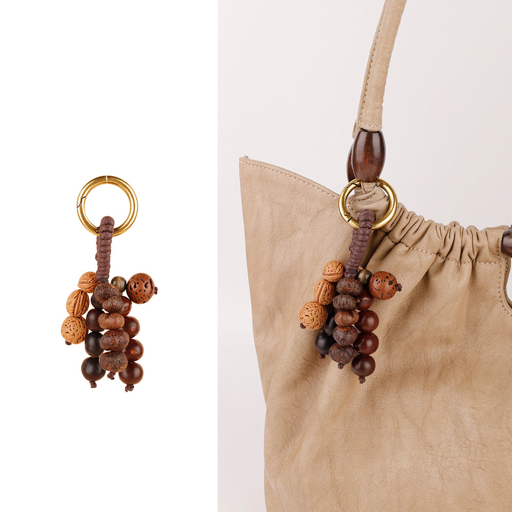 Natural Fruit Shell Rattle Charm