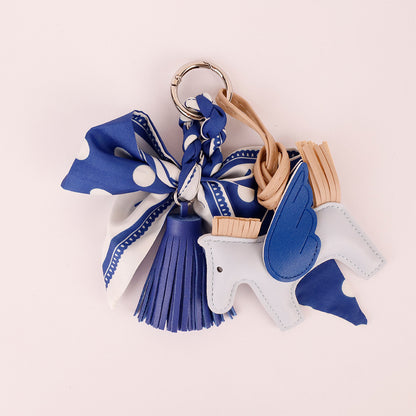 Handmade scarf charm for tote bag decoration