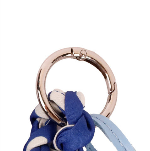 Decorative scarf charm for a tote or handbag