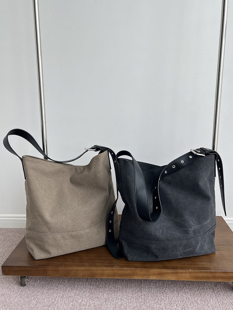Practical shoulder bag for books, wallet, and small essentials