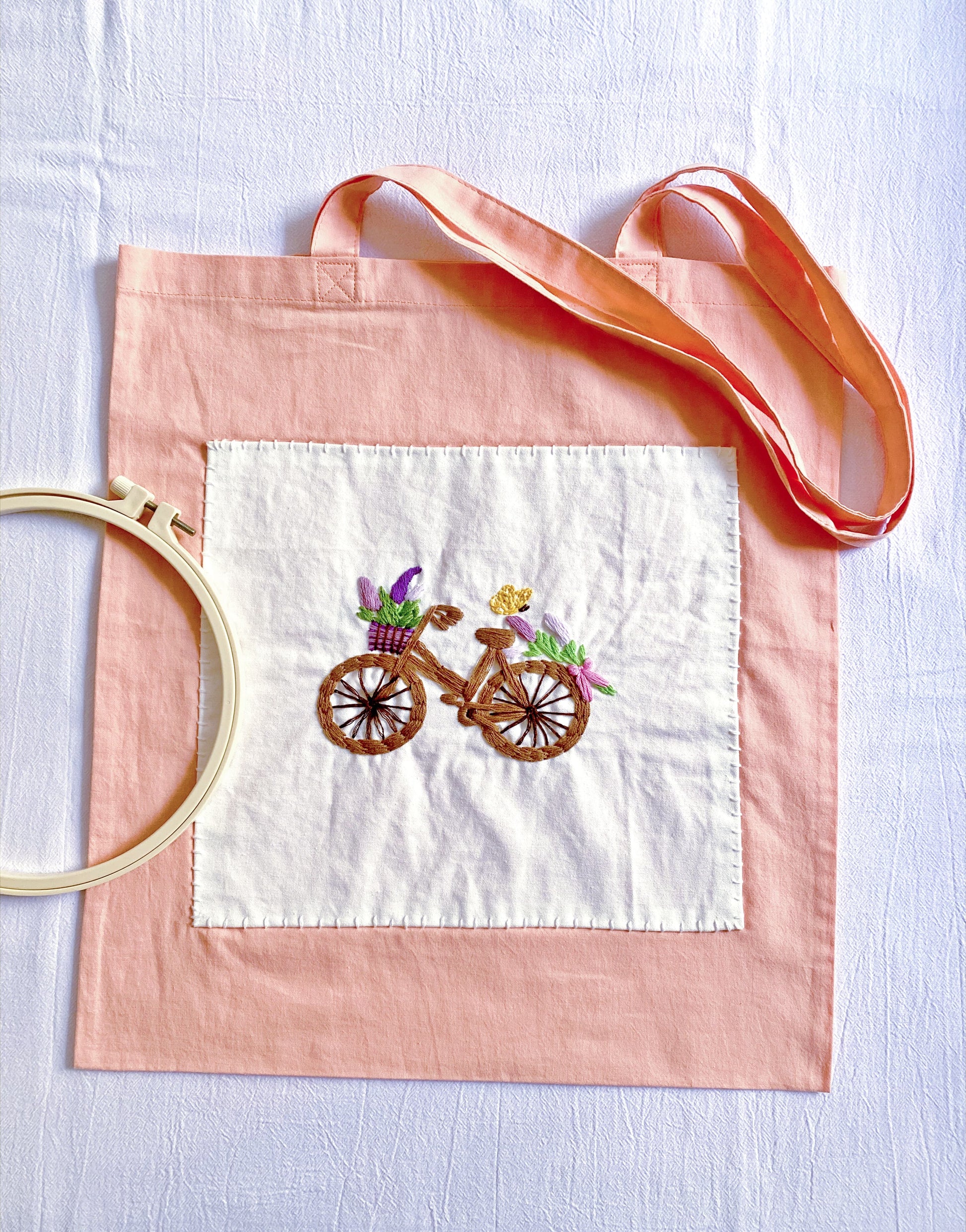 Best unique Mother's Day gift: large, lightweight embroidered fabric bag.