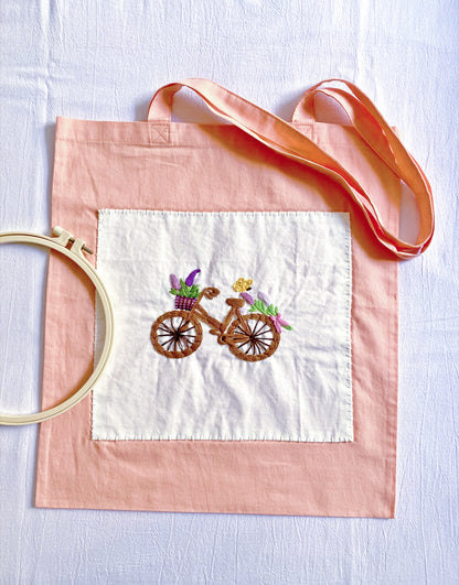 Best unique Mother's Day gift: large, lightweight embroidered fabric bag.