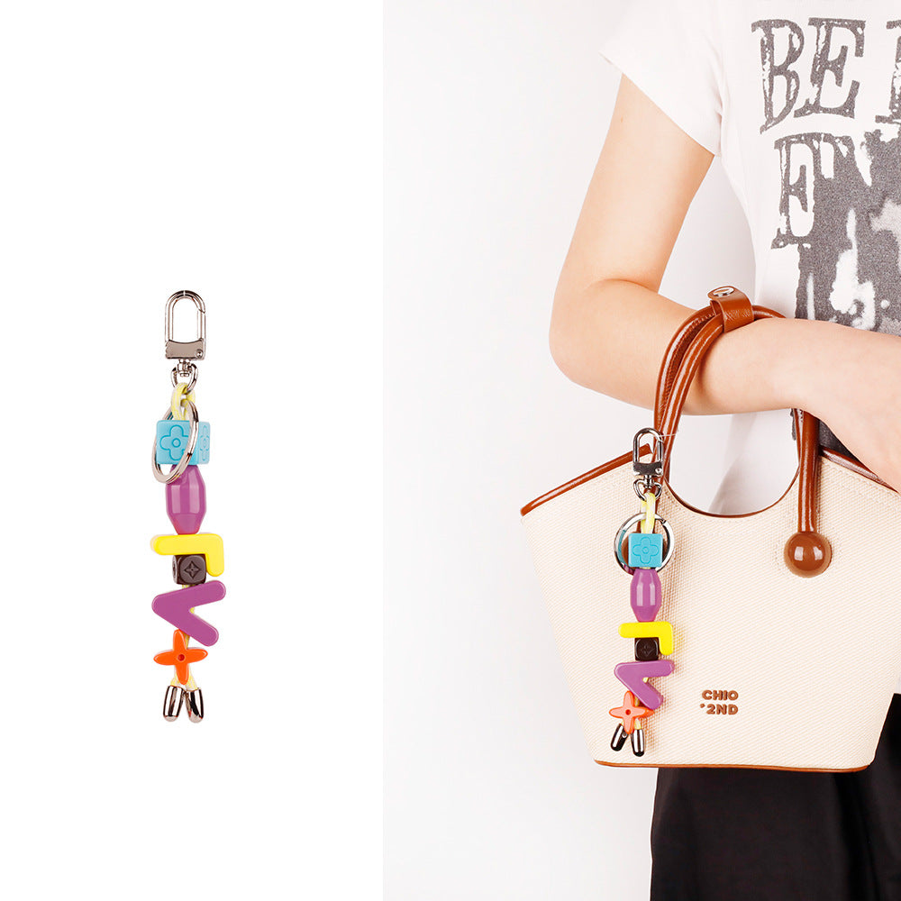 Cute alphabet charm gift set for bridesmaids party