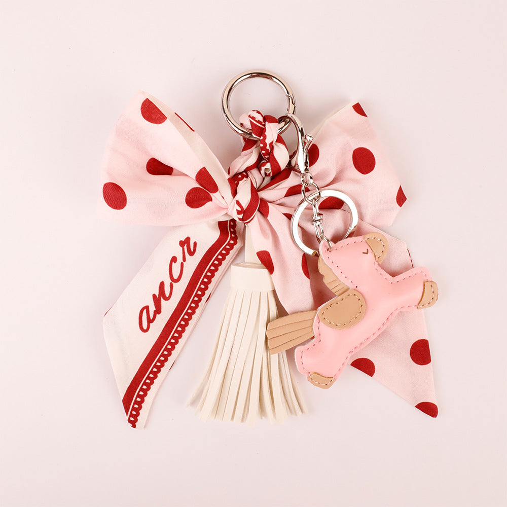 Handmade pink tassel accessory for a birthday surprise
