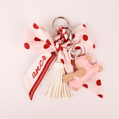 Handmade pink tassel accessory for a birthday surprise