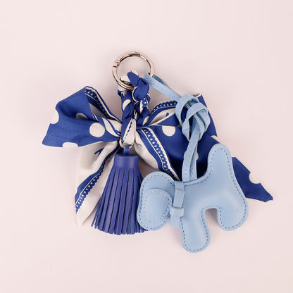 Decorative navy tassel charm for handbags