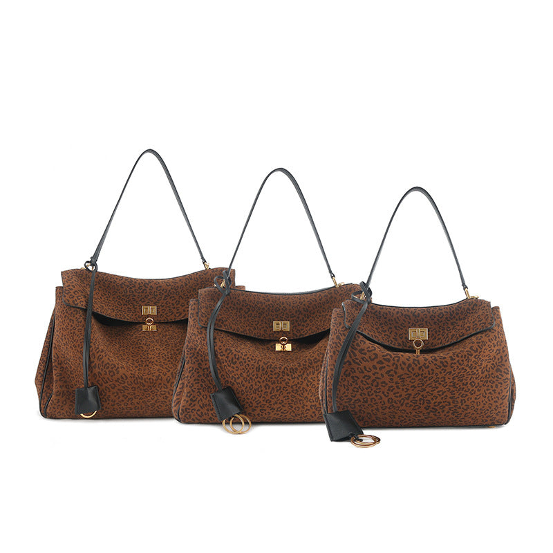 Work-Ready Soft Leather Shoulder Bag