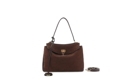 Functional Nubuck Leather Tote for Busy Women