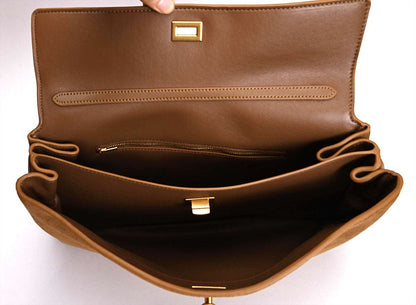 Versatile Soft Leather Tote Bag for Women with Handheld, Shoulder, and Crossbody Features