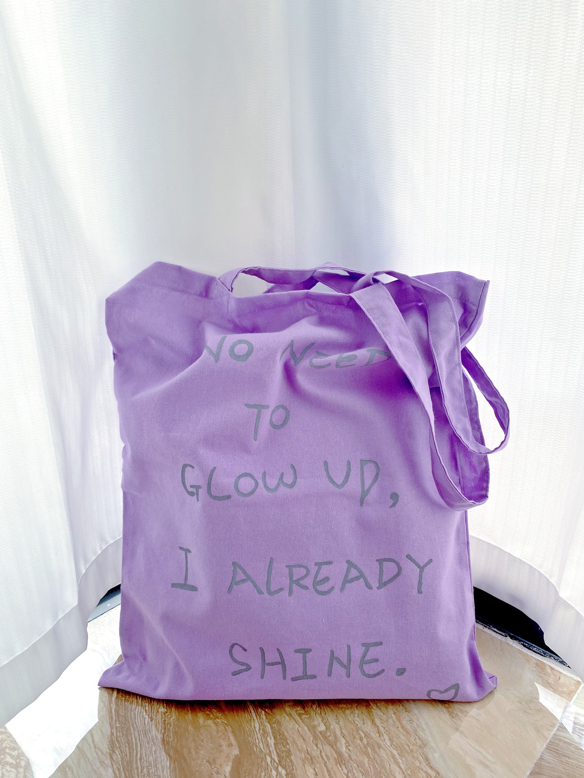 versatile purple cotton bag for sustainable shoppers