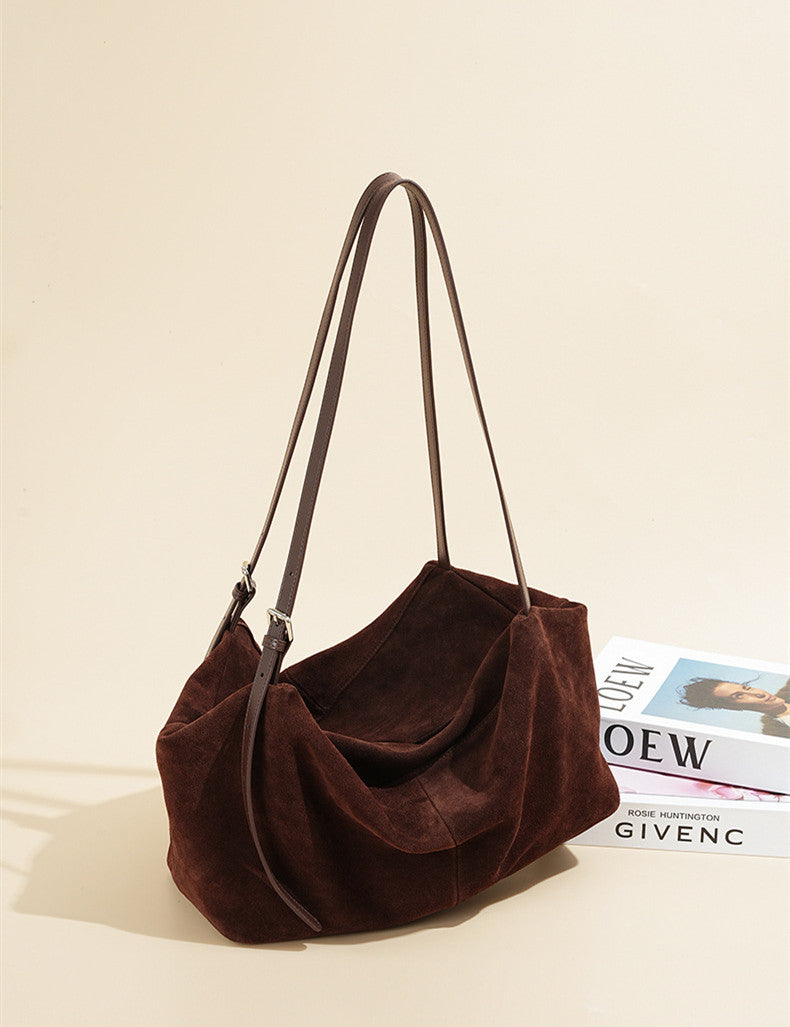 Compact Soft Leather Tote for Work and Travel