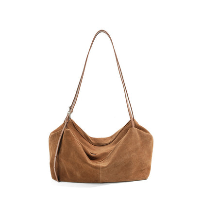 Designer Nubuck Leather Tote Bag