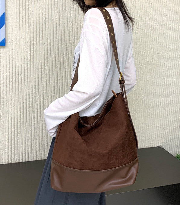 Vintage bucket bag with room for shopping essentials