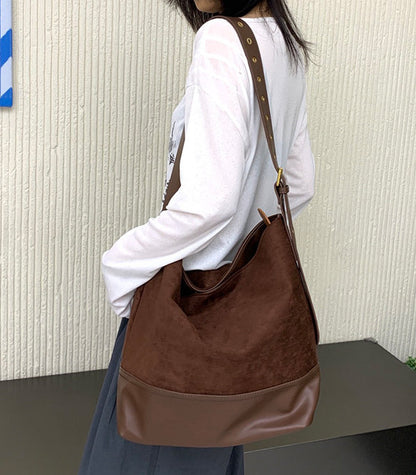 Vintage bucket bag with room for shopping essentials