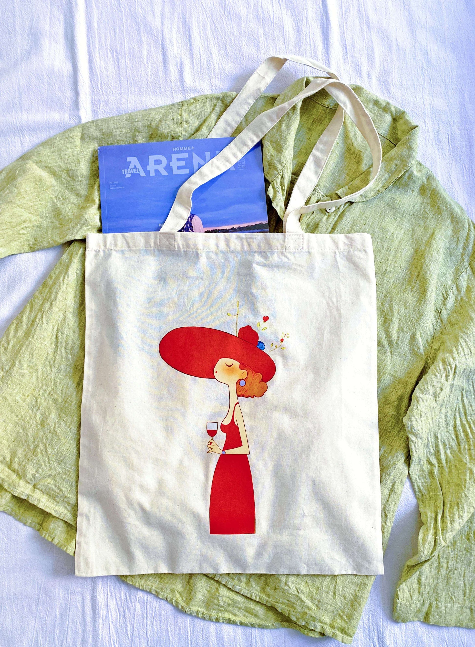 A cozy weekend getaway essential featuring a slouchy large capacity fabric bag