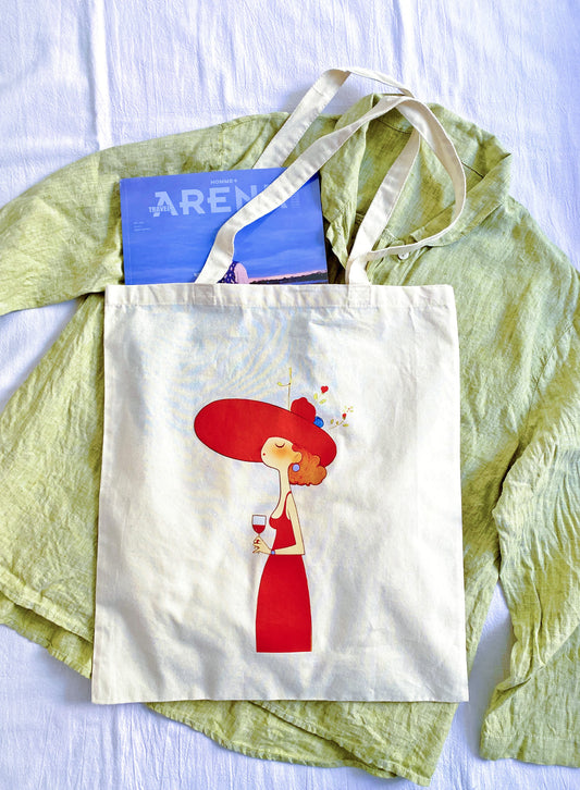 A cozy weekend getaway essential featuring a slouchy large capacity fabric bag