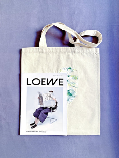 Premium canvas tote with unique geometric patterns for people who value slow fashion.