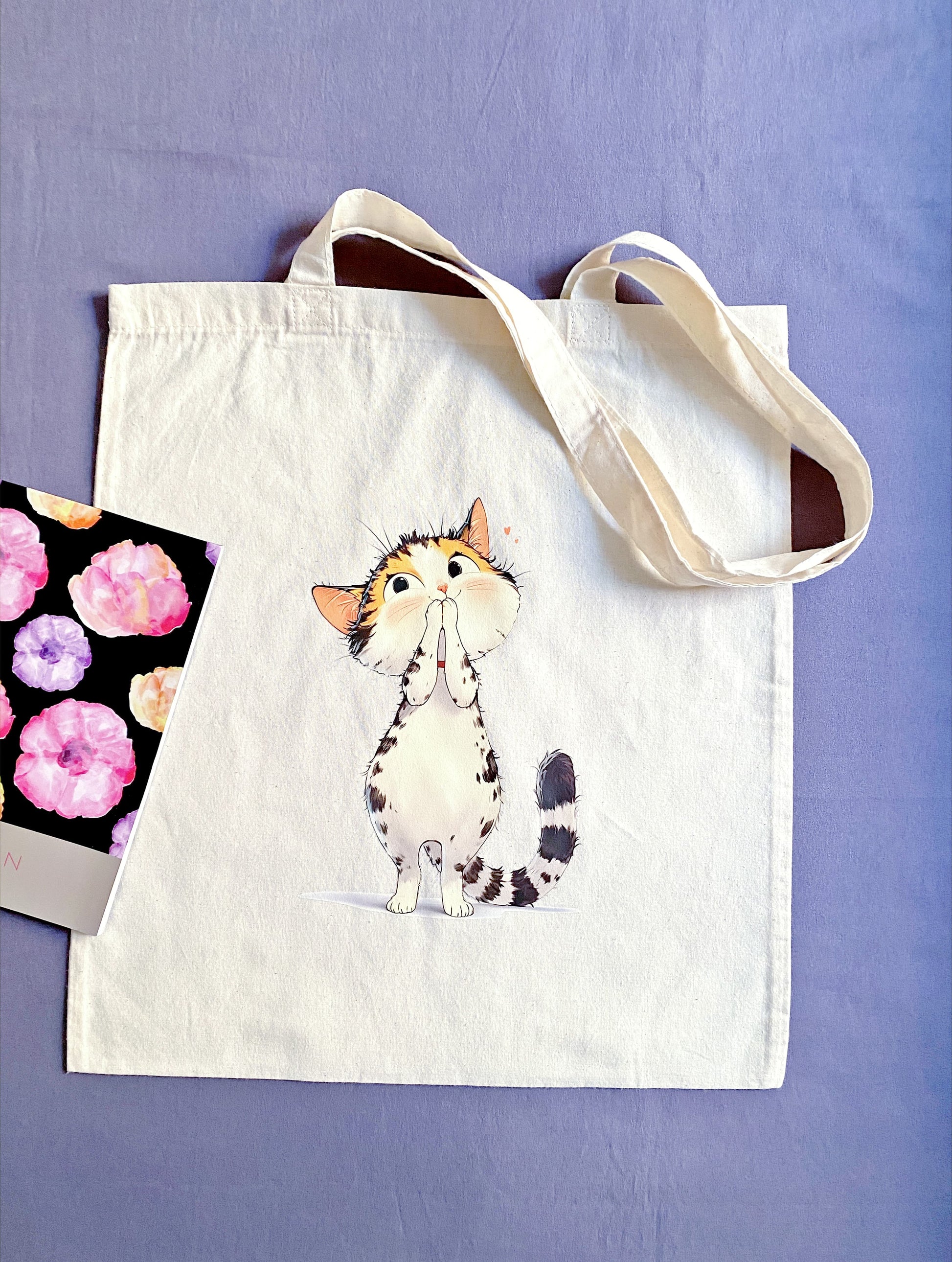 Aesthetic gift idea for cat lovers and slow fashion advocates.