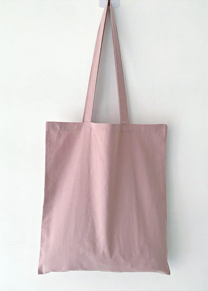 Natural Cotton Tote with Floral Needlework