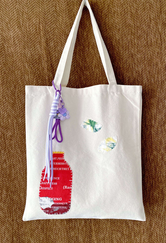 reusable canvas tote bag for reducing disposable bag use