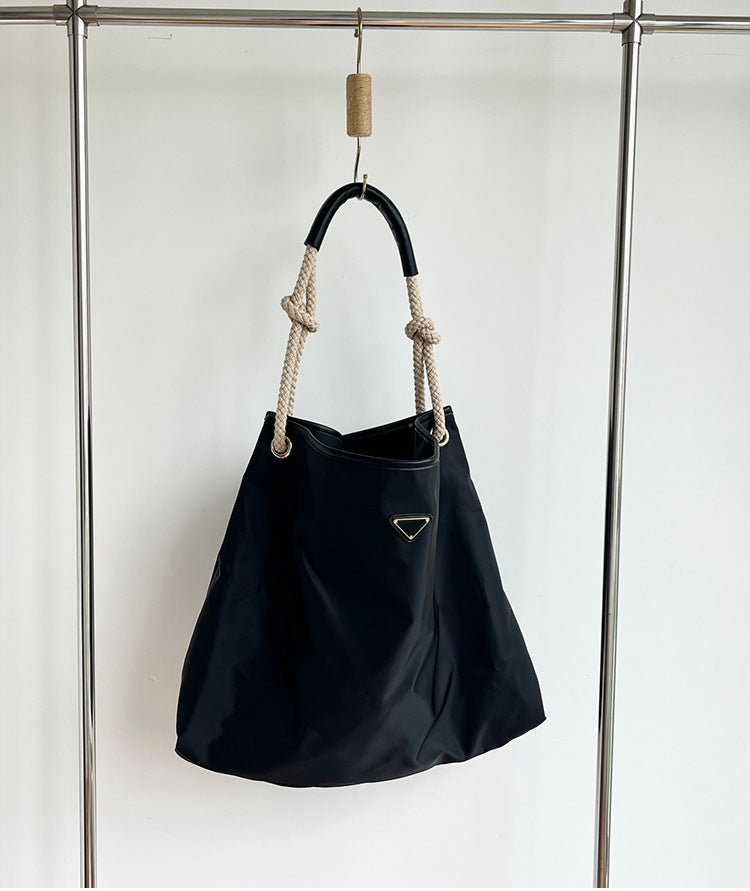 Roomy tote for travel days and light packing
