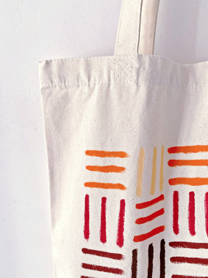 relaxed tote bag for weekend markets and errands