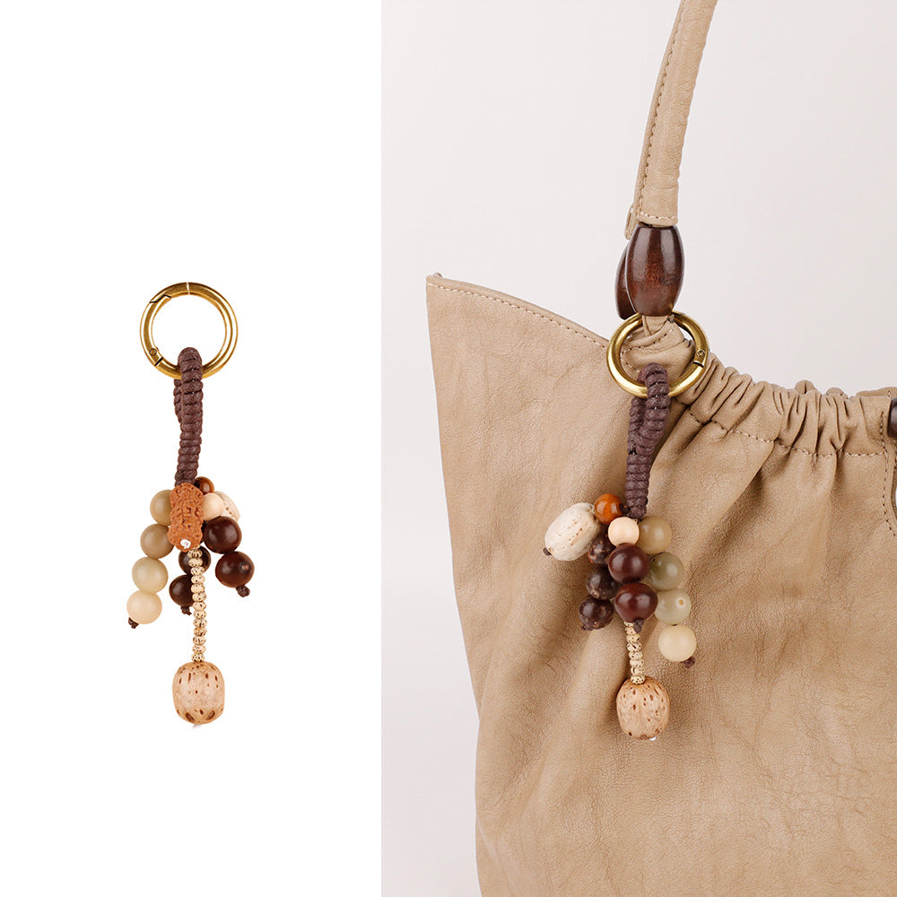 Natural Fruit Shell Rattle Charm