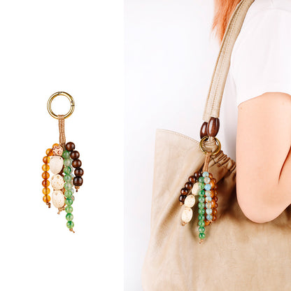 Decorative seed and bead accessory for daily bags
