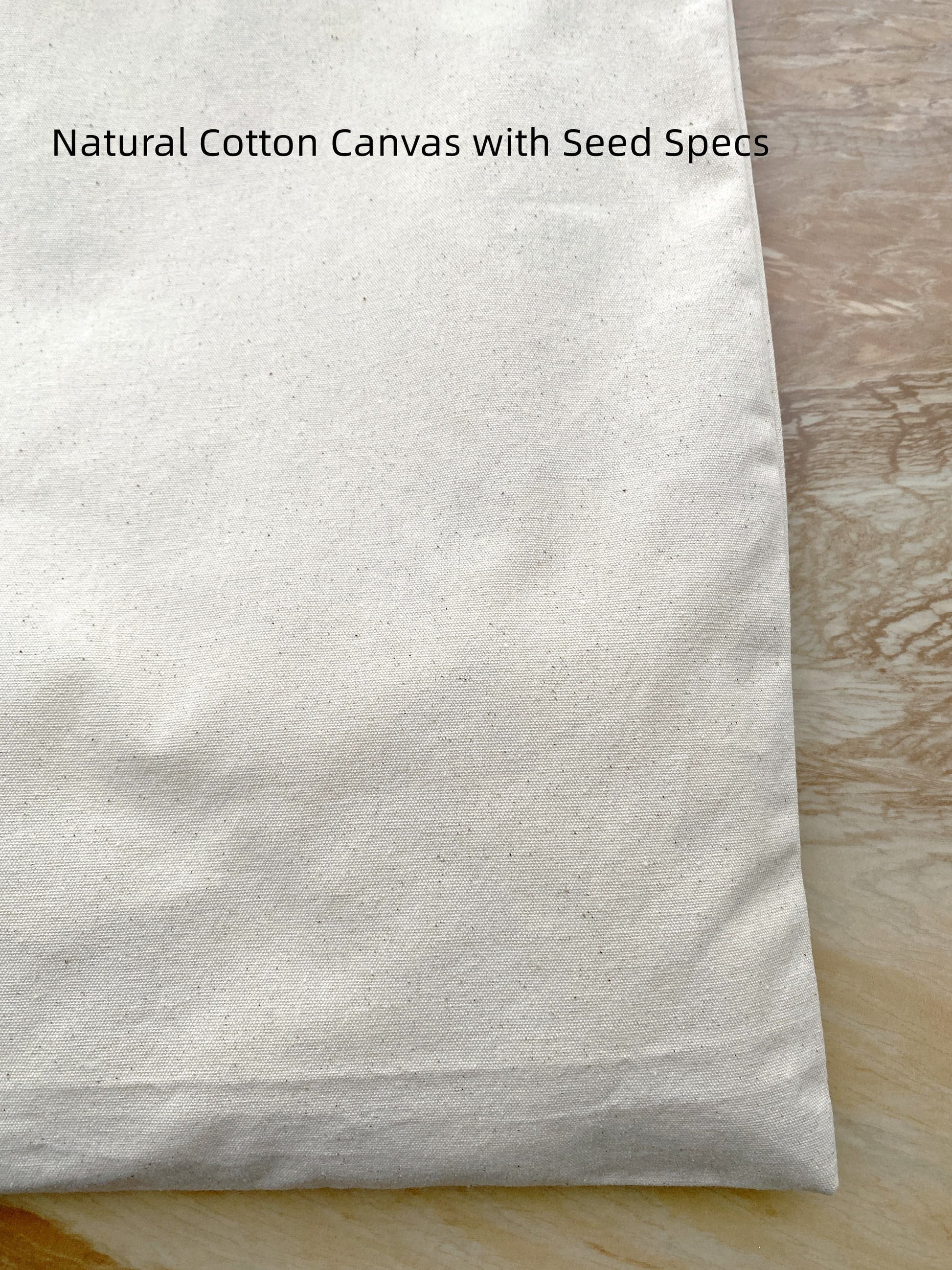 Authentic lived-in look of a cotton canvas bag after months of usage.