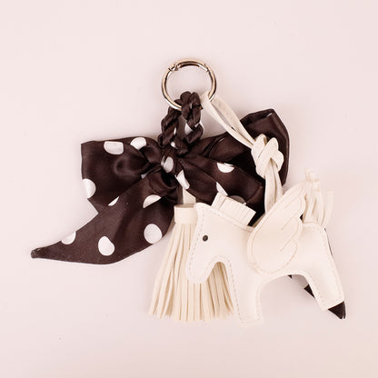 Animal accessory with soft tassel and scarf bow