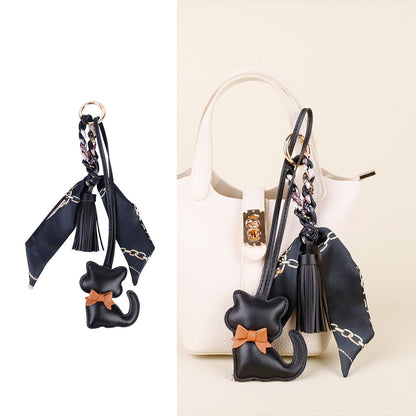 Cat charm accessory for refreshing a favorite bag