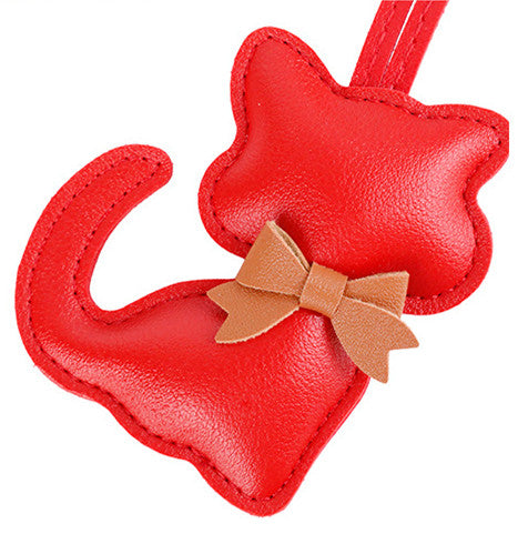 Cute scarf cat accessory for handbag lovers