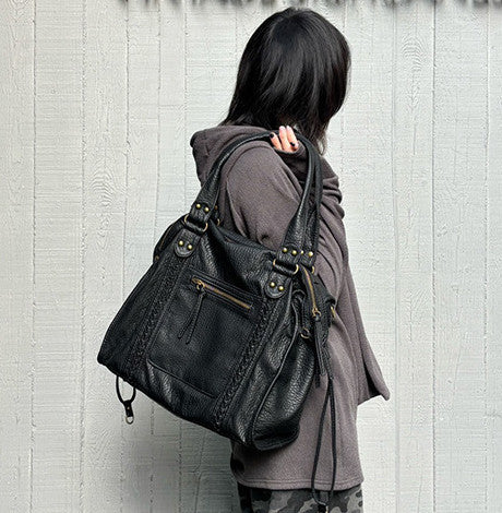 Spacious shoulder tote for easy daily carry