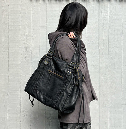 Spacious shoulder tote for easy daily carry