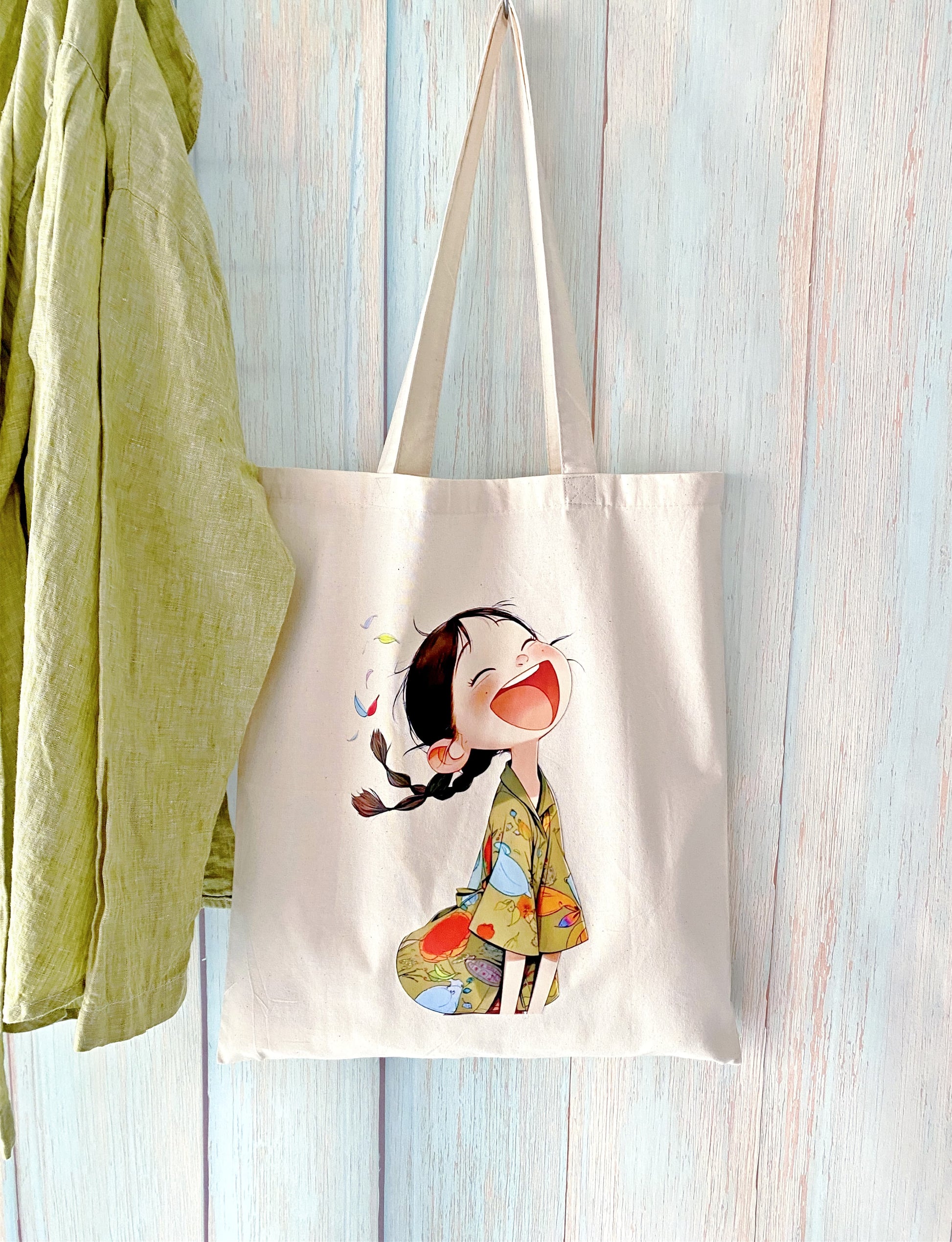 Reusable tote bag gift idea for a college student moving into a new home