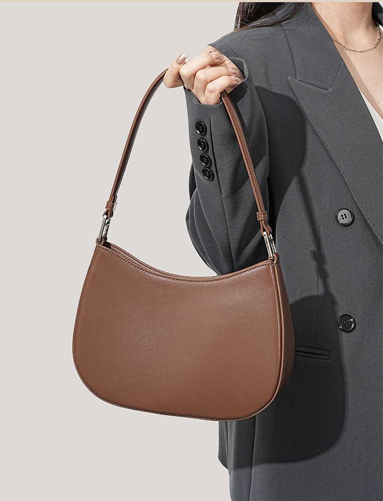 Exquisite Single Shoulder Tote Bag in Premium Leather for Women woyaza