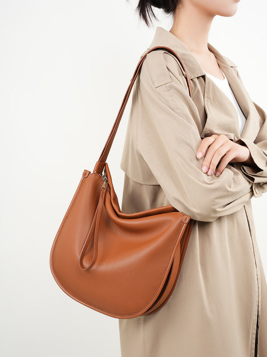 soft casual bag with relaxed design
